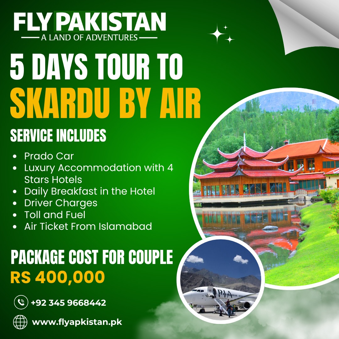 Book Deal 5 Days Tour To Skardu By Air